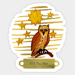 XVII The Star Tarot card Sticker